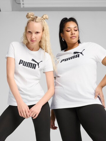 Maglia funzionale 'Ess No. 1' di PUMA in bianco: frontale
