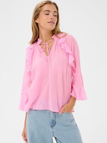 Kaffe Блузка 'KAFlora' в Ярко-розовый: спереди