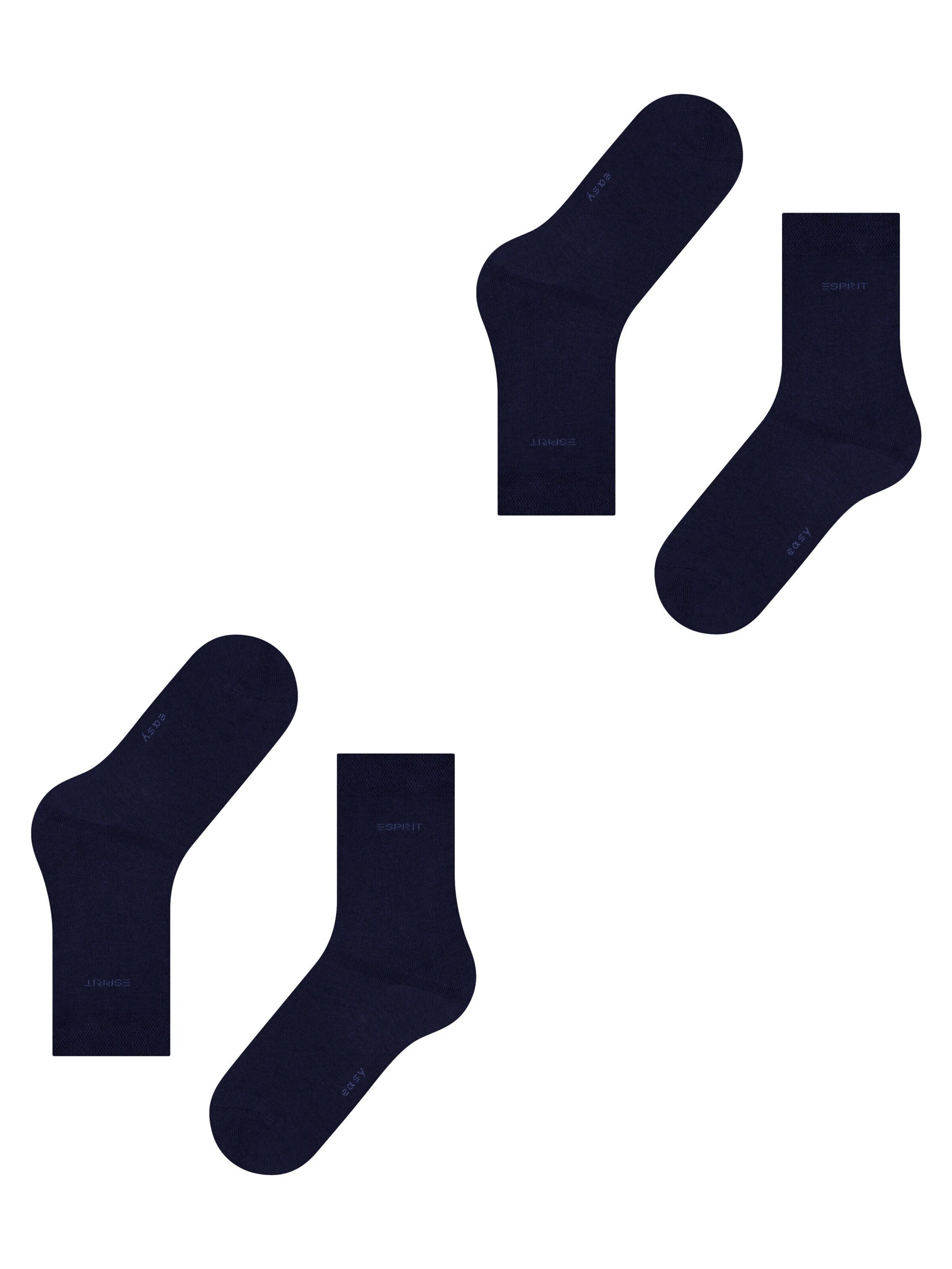 ESPRIT Socks 'Basic Easy 2-Pack' in Blue