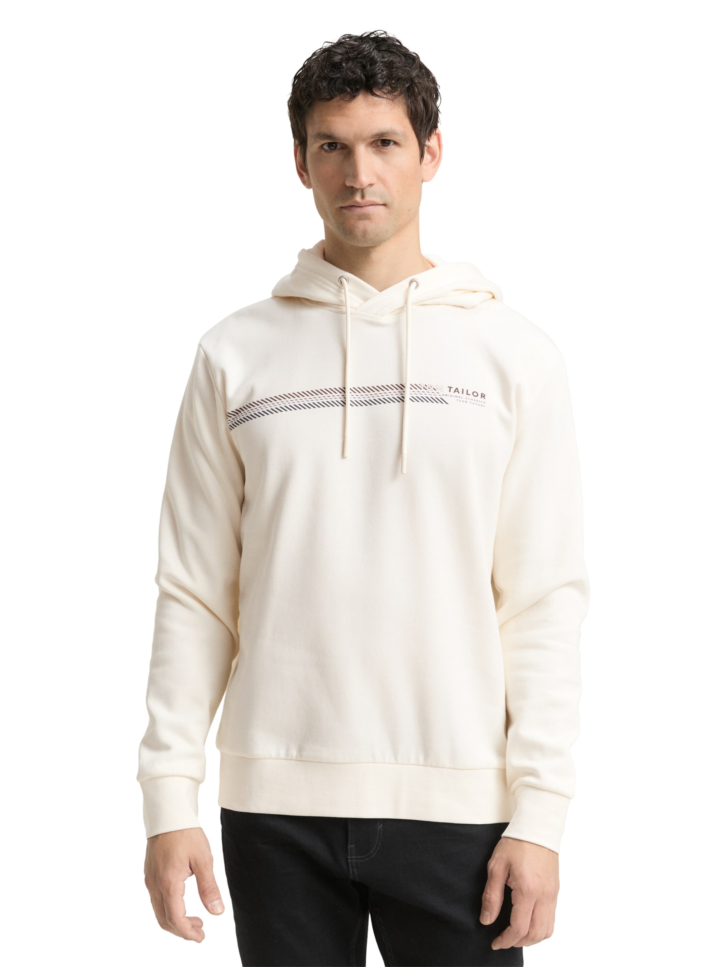 TOM TAILOR Sweatshirt in White: front