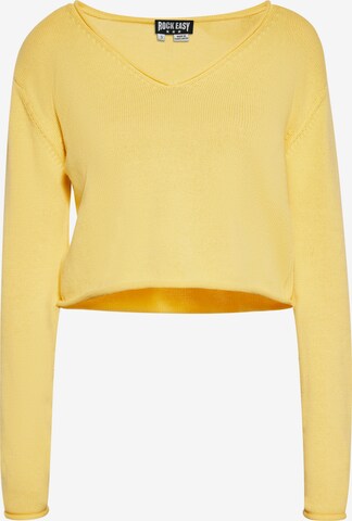 ROCKEASY Sweater in Yellow: front