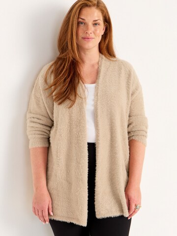 Cellbes of Sweden Knit cardigan in Beige: front
