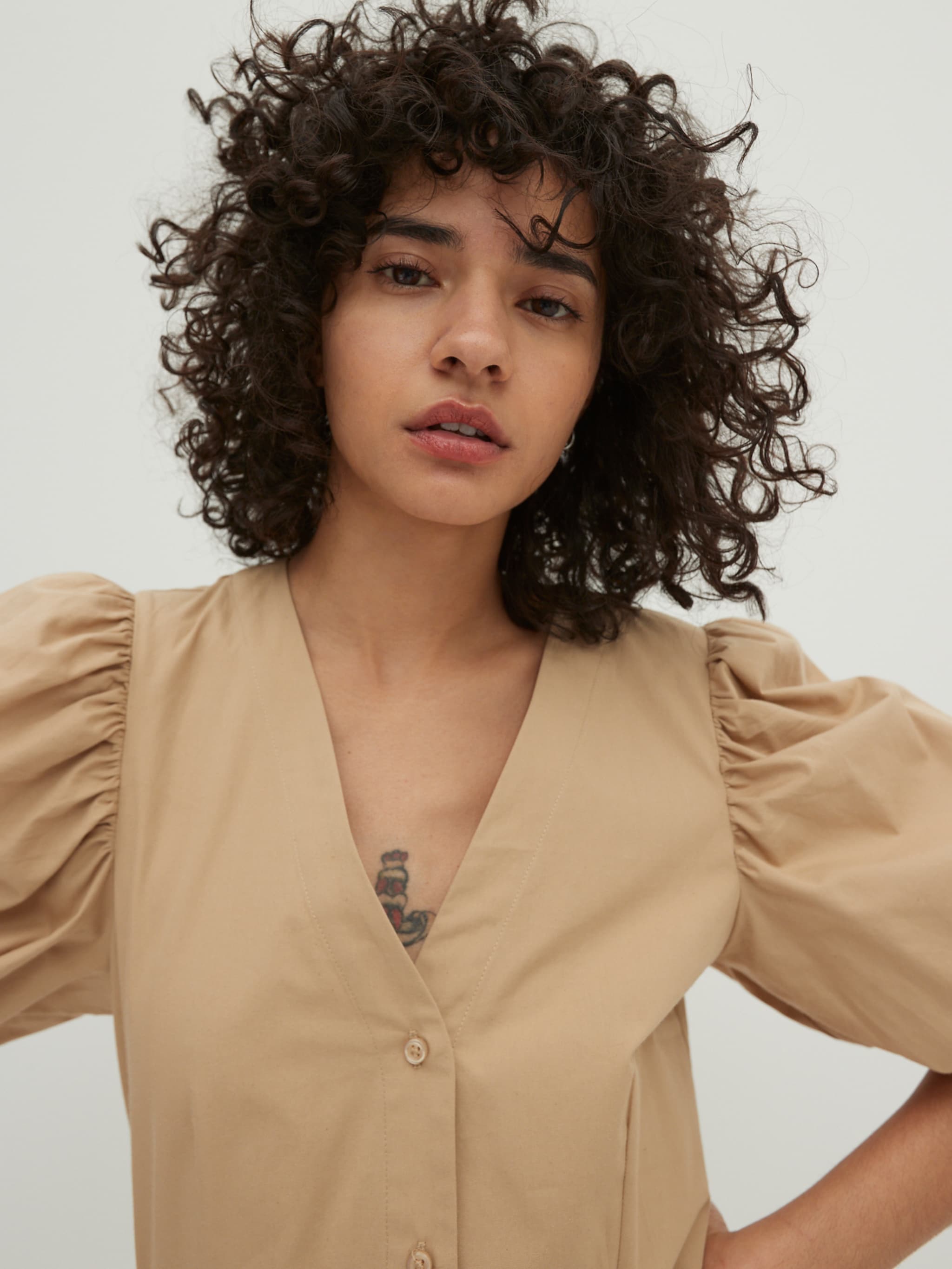 EDITED Producten Blousejurk Beige