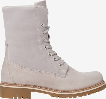 TAMARIS Lace-Up Ankle Boots in Grey