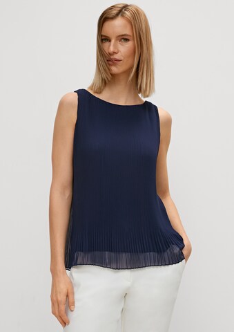 COMMA Blouse in Blauw: voorkant