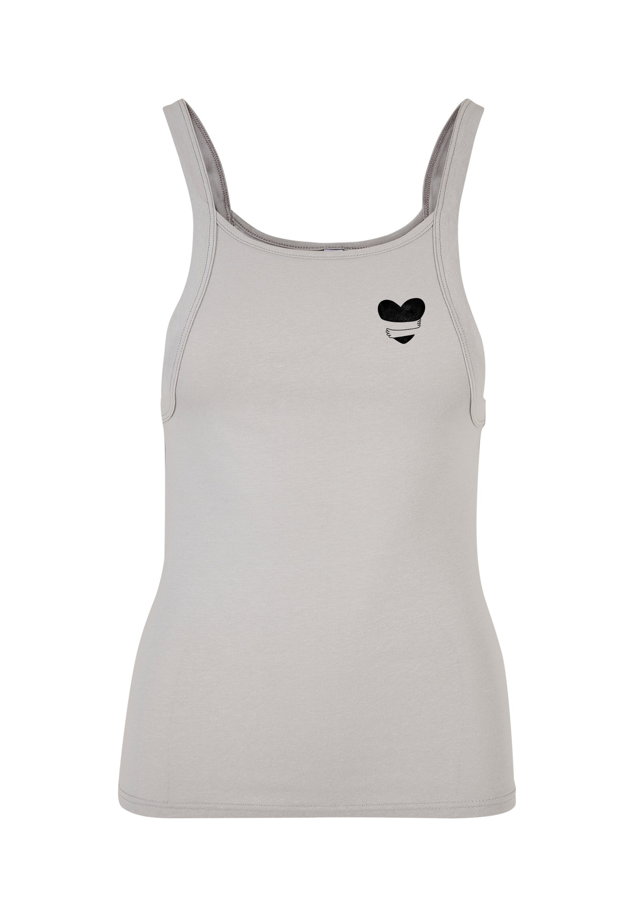 Urban Classics Top 'Hug' in Grau: Vorderseite