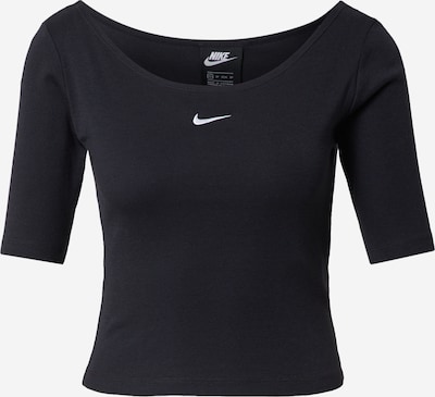 Nike Sportswear Majica | črna / bela barva, Prikaz izdelka