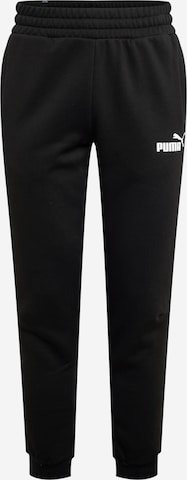 Tapered Pantaloni sport de la PUMA pe negru: față