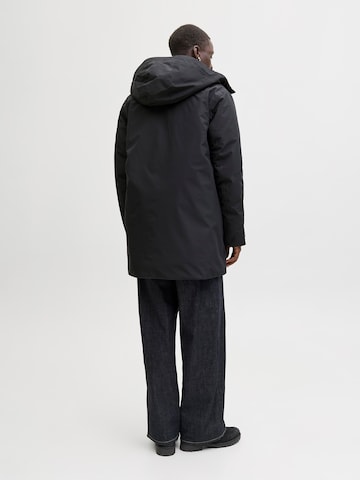 JACK & JONES Tussenparka 'JCOFUSION' in Zwart