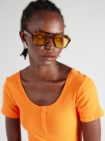 T-shirt 'KITTE' PIECES en orange