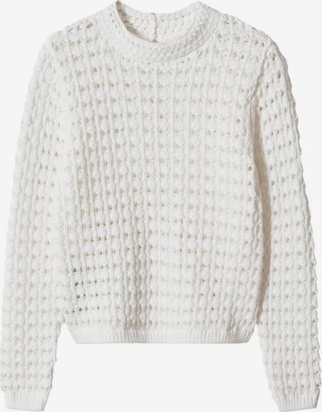 MANGO Sweater 'Santorin' in White: front