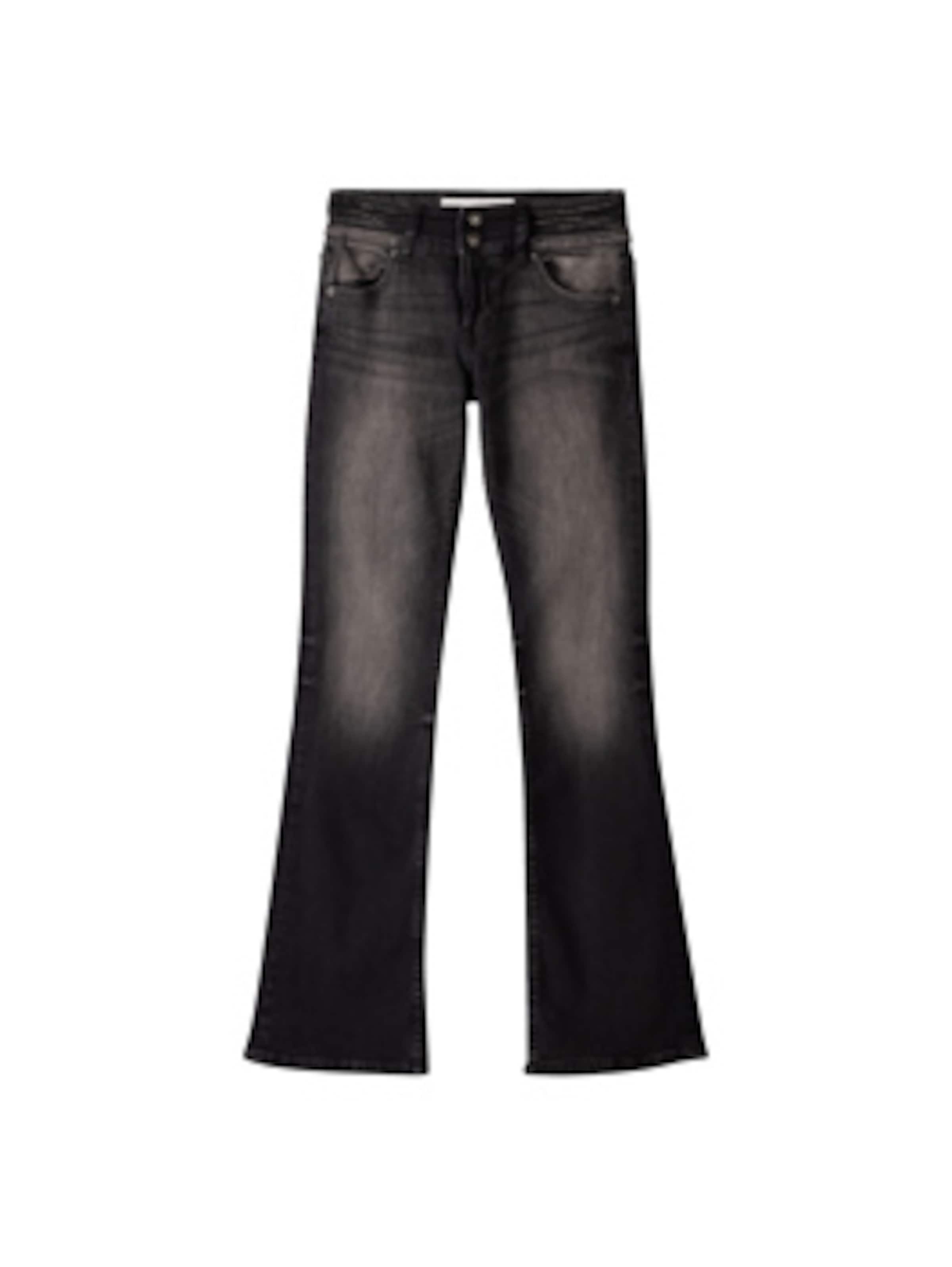 Bershka Дънки Bootcut Дънки в черно: отпред