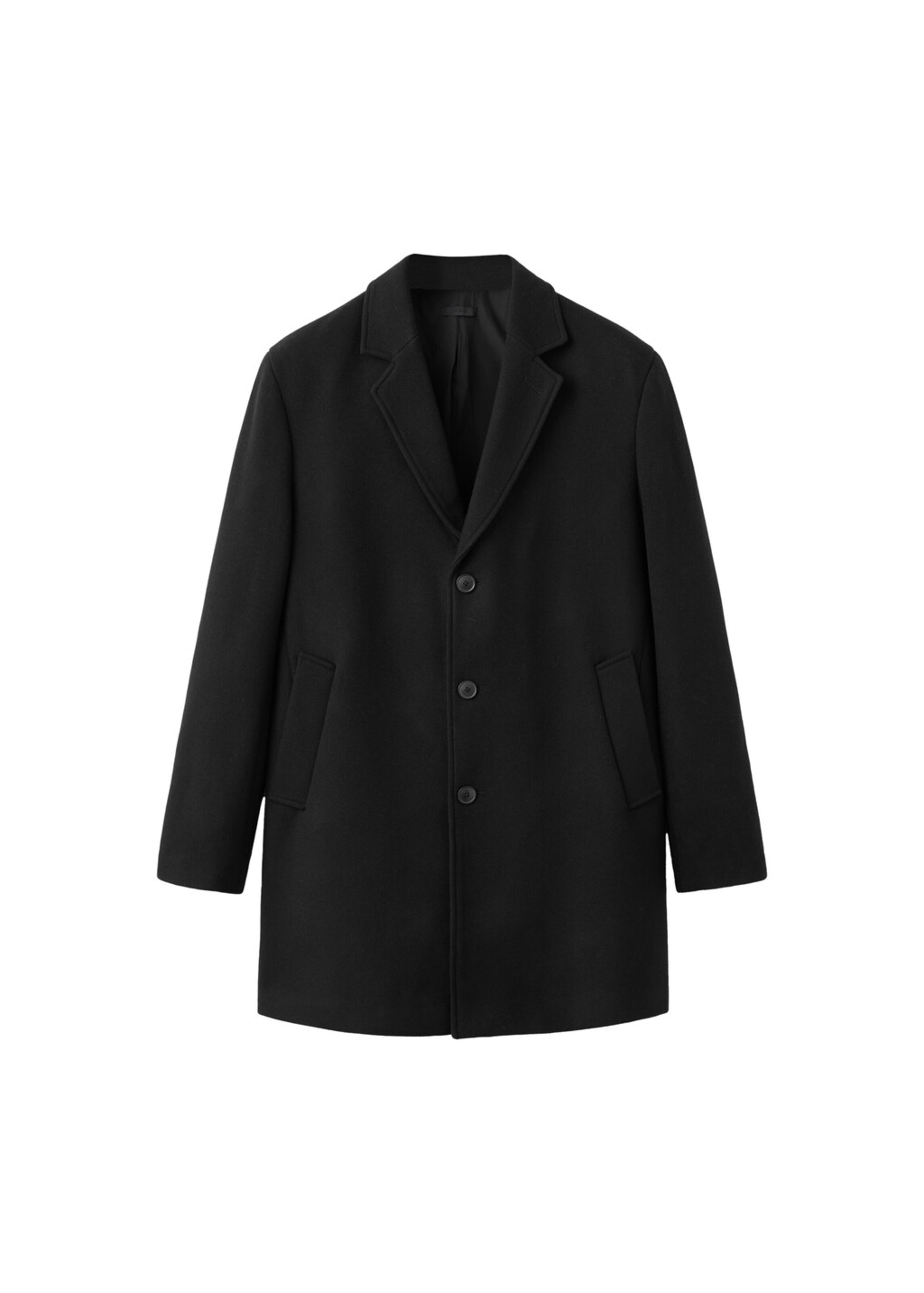 MANGO MAN Mantel 'Hake' in Schwarz: Vorderseite