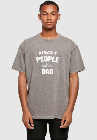 Merchcode Herren ' Fathers Day - My Favorite People Call Me Dad' in Grau: Vorderseite
