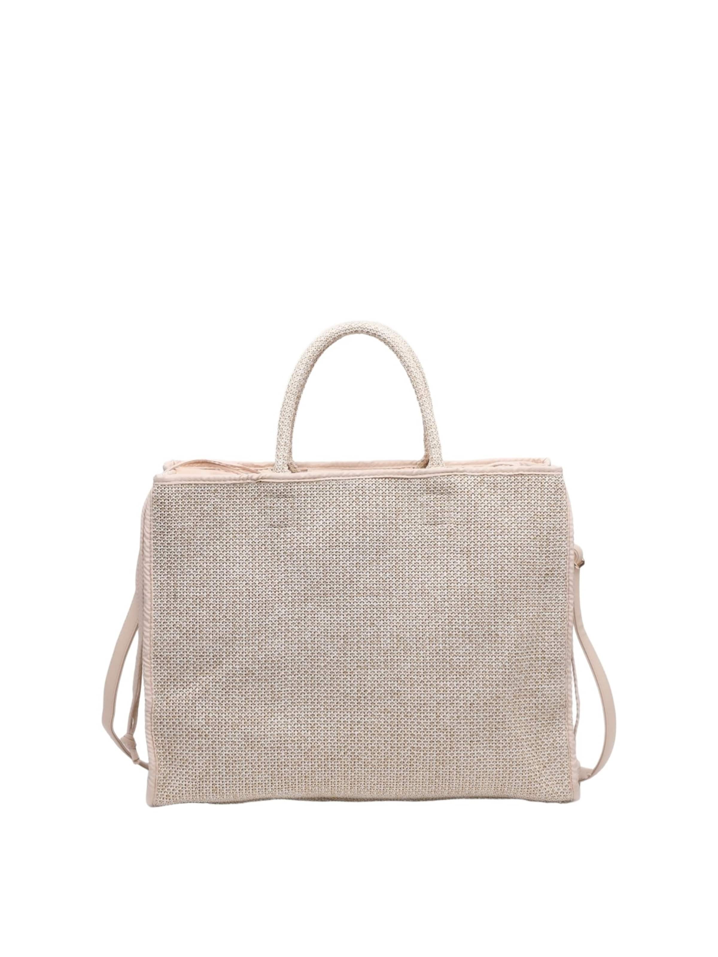 Borsa a mano 'Borsa a mano donna Kassandra Synthra - Polipropilene casual' di Kassandra in beige: frontale