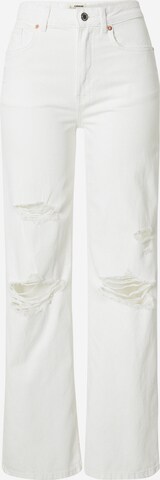 Tally Weijl Wide leg Jeans in White: front