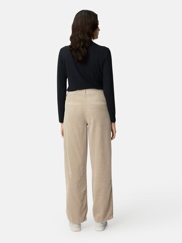 CAMEL ACTIVE Wide leg Pleat-Front Pants in Grey