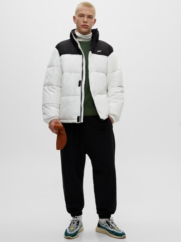 Pull&Bear Winter jacket in White