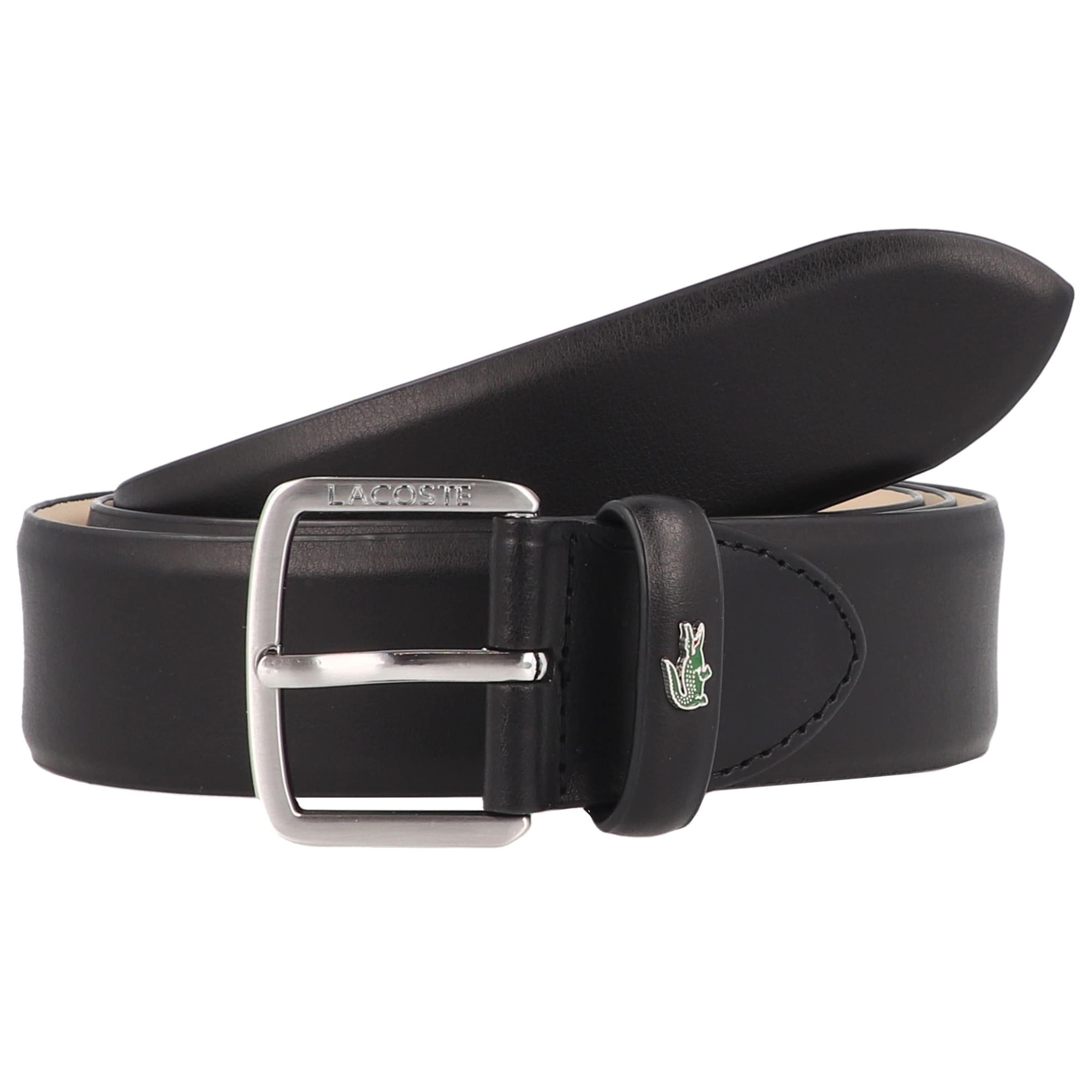 LACOSTE Gürtel in Schwarz: Vorderseite
