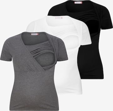 M.M.C. Shirt 'Stillshirt Umstandsmode' in Grey: front