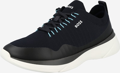 Sneaker bassa 'Dean' BOSS di colore marino / blu chiaro / bianco, Visualizzazione prodotti