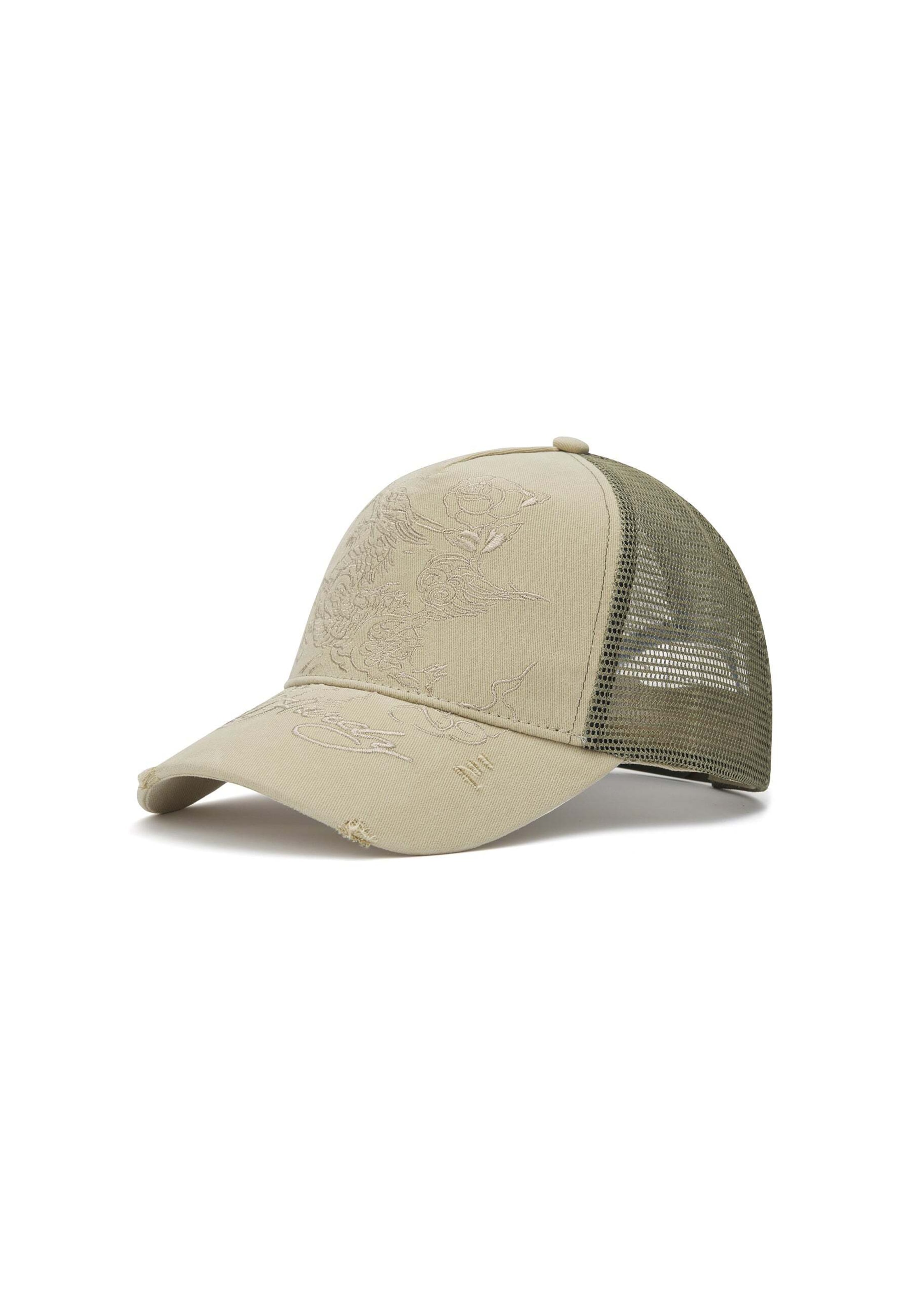 Cappello da baseball di Ed Hardy in verde: lato