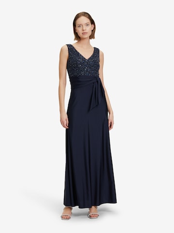 Vera Mont Evening Dress in Blue: front