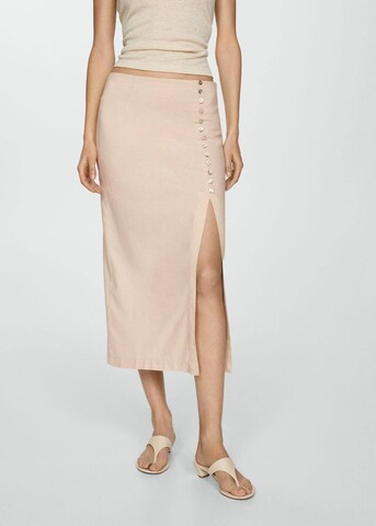 MANGO Skirt 'Carla' in Beige: front