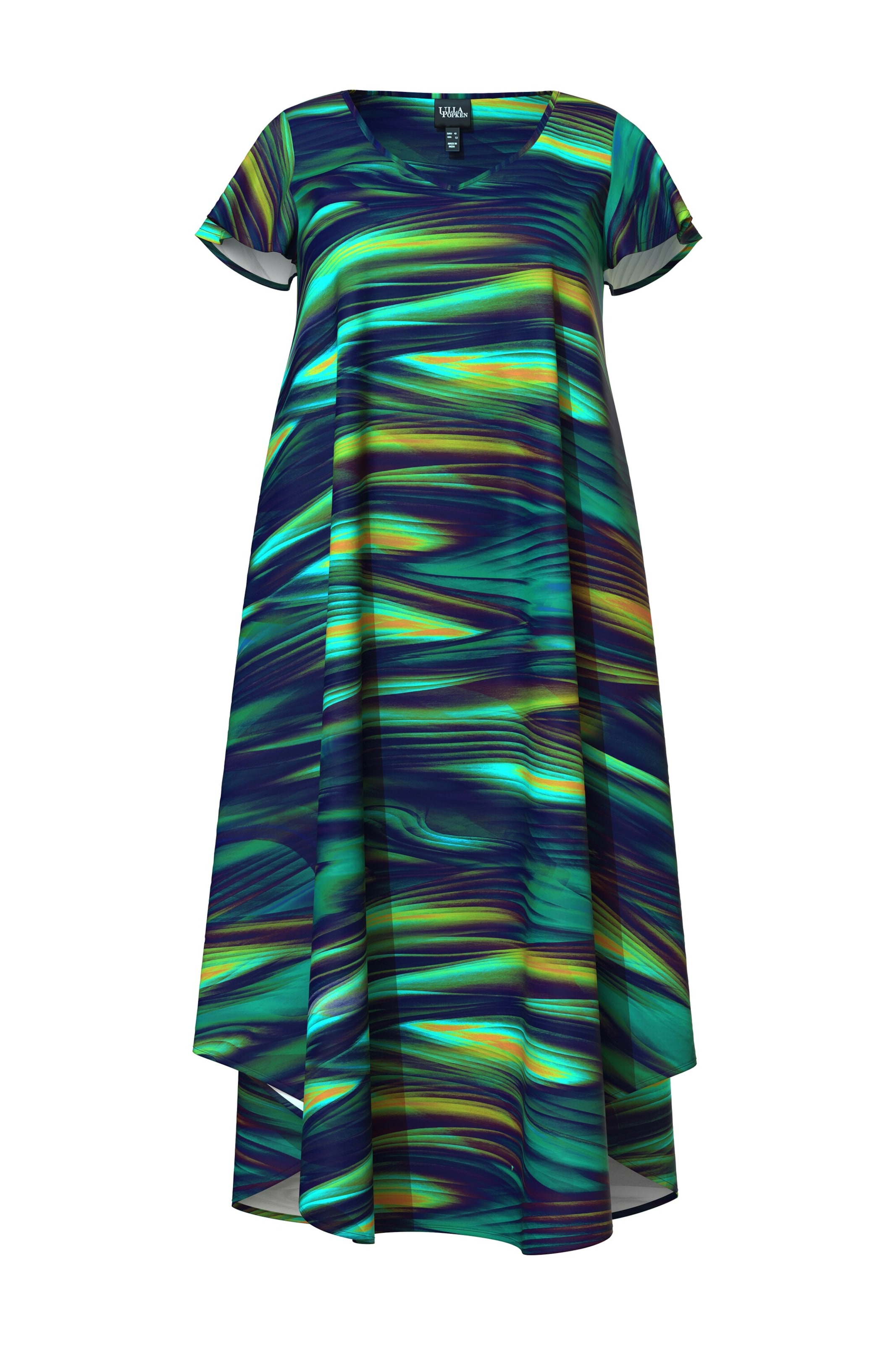 Ulla Popken Strandjurk in Groen: voorkant