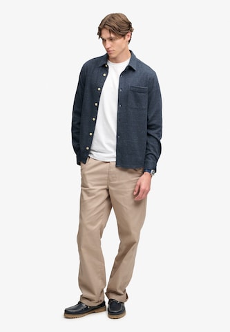 Superdry & Co Regular fit Overhemd in Blauw