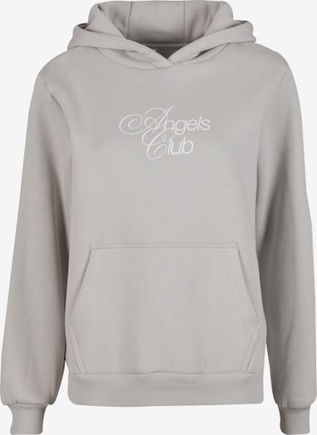 Miss Tee Sweatshirt 'Angels Club' in Grijs: voorkant