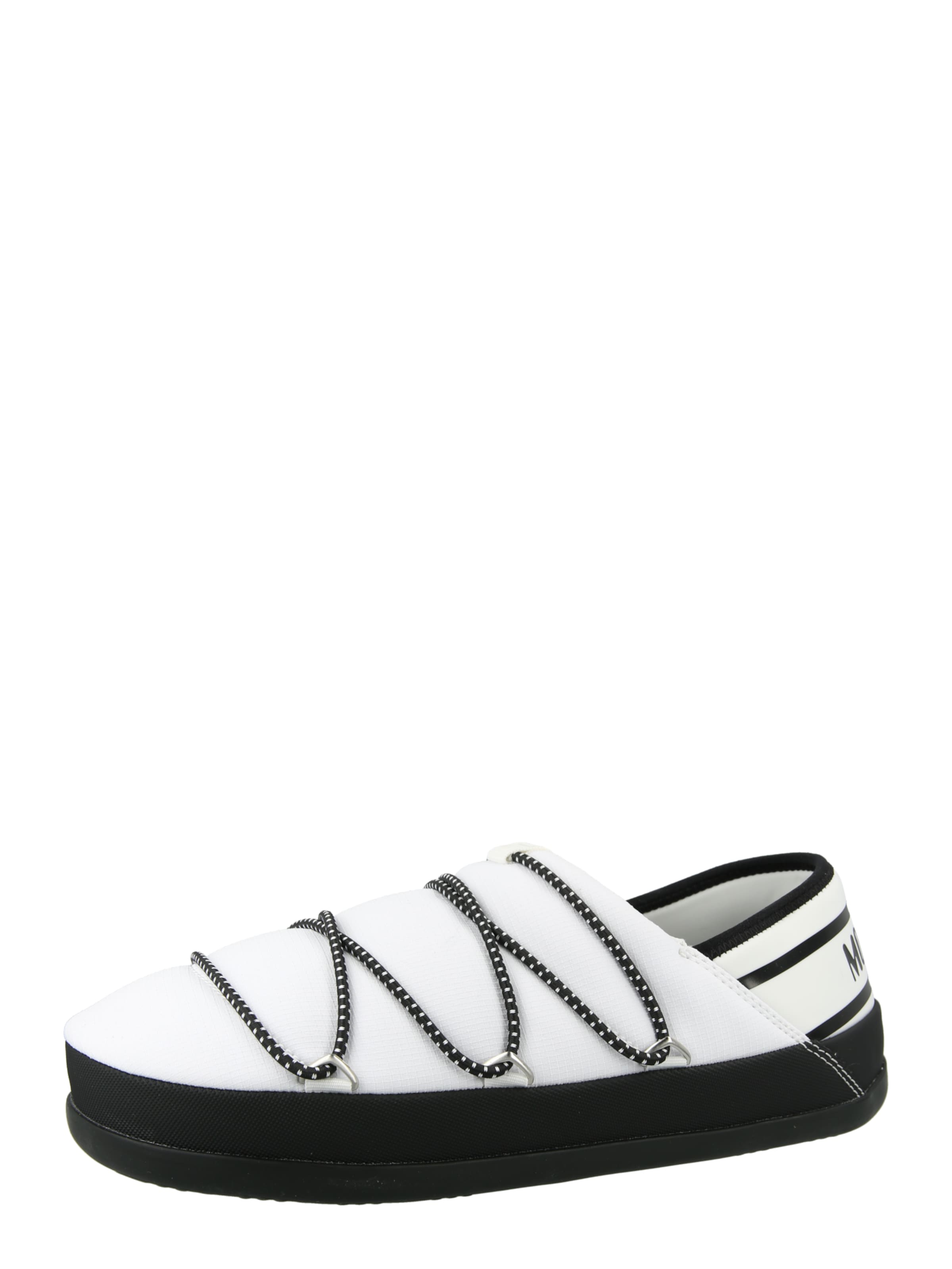 Papuci de casă de la MOON BOOT pe alb: față