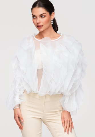 Ombre Blouse in White