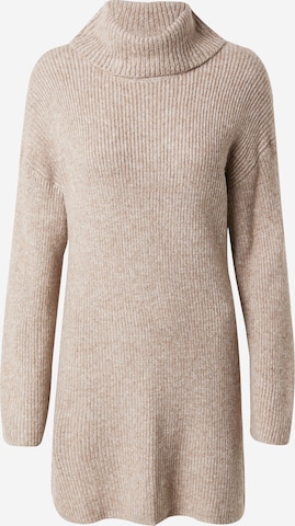 Abercrombie & Fitch Strikkjole i beige: forside