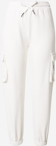 True Religion Tapered Cargo Pants 'BUDDHA' in White: front