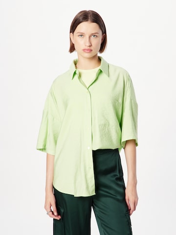 SISTERS POINT Blouse 'ELLA' in Groen: voorkant