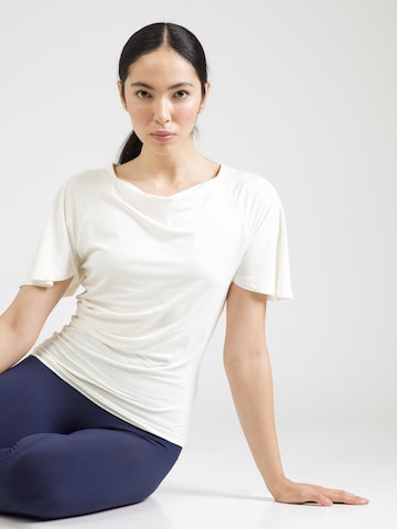 CURARE Yogawear Funktsionaalne särk, värv beež: eest vaates