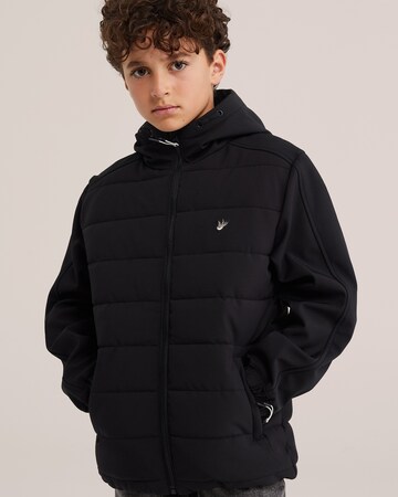 WE Fashion - Chaqueta de entretiempo en negro: frente