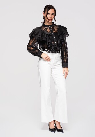 Ombre Bluse 'OW-SH-E0007' in Schwarz