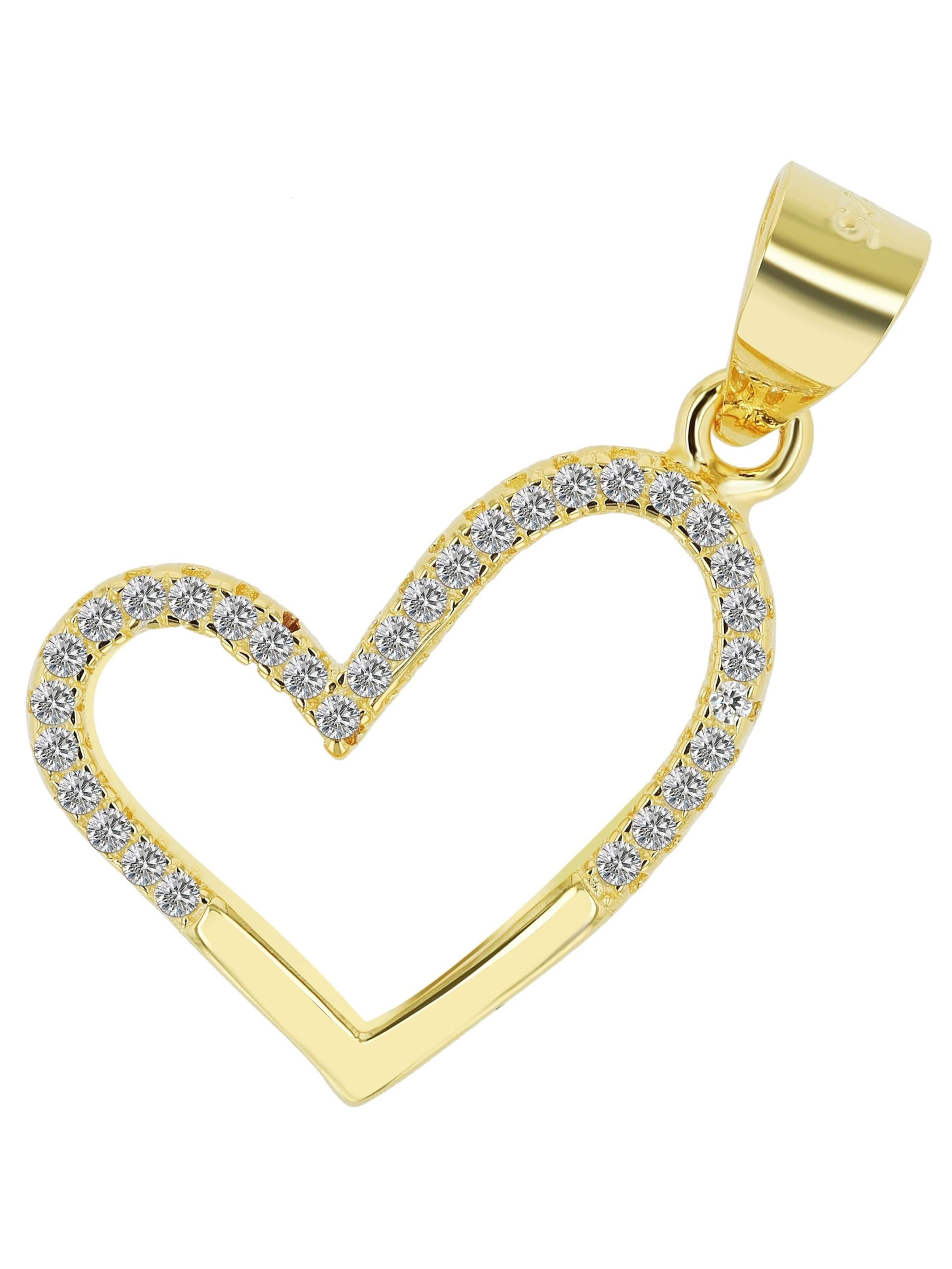 Akzent Pendant 'Carlee, 925 Sterlingsilber, langlebig' in Gold: front