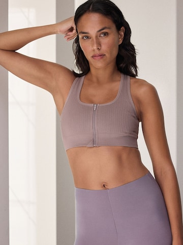 Bustier Soutien-gorge de sport Next en violet : devant