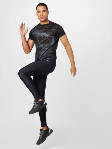 MIZUNO Skinny Sportbroek in Zwart