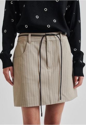 SECOND FEMALE Rayures Mini Skirt ' ' in Braun