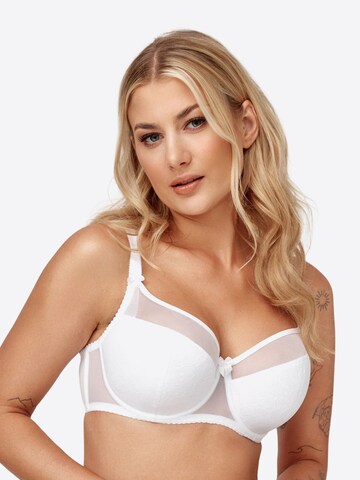 Azal T-shirt Bra 'Anita' in White