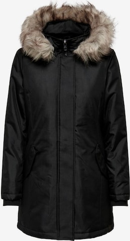 ONLY Winterparka in Zwart: voorkant