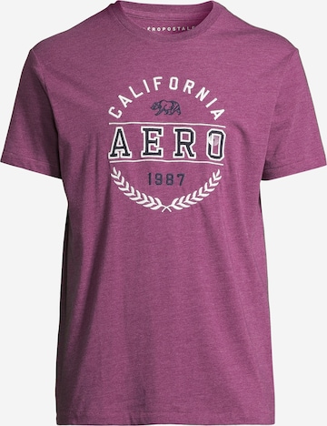 T-Shirt AÉROPOSTALE en violet : devant