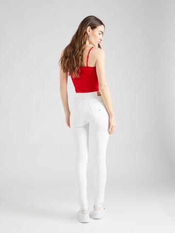 Tommy Jeans - Slimfit Calças de ganga 'NORA MID RISE SKINNY' em branco