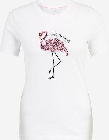 T-shirt 'KITA' Only Tall en blanc : devant