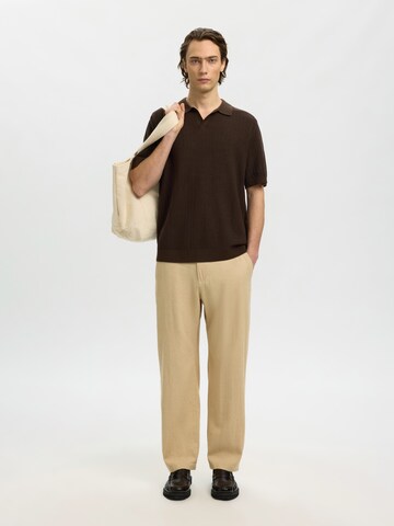 SELECTED - Jersey 'SLHMattis' en marrón