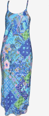 Robe d’été Introvertie VIENNA en bleu : devant